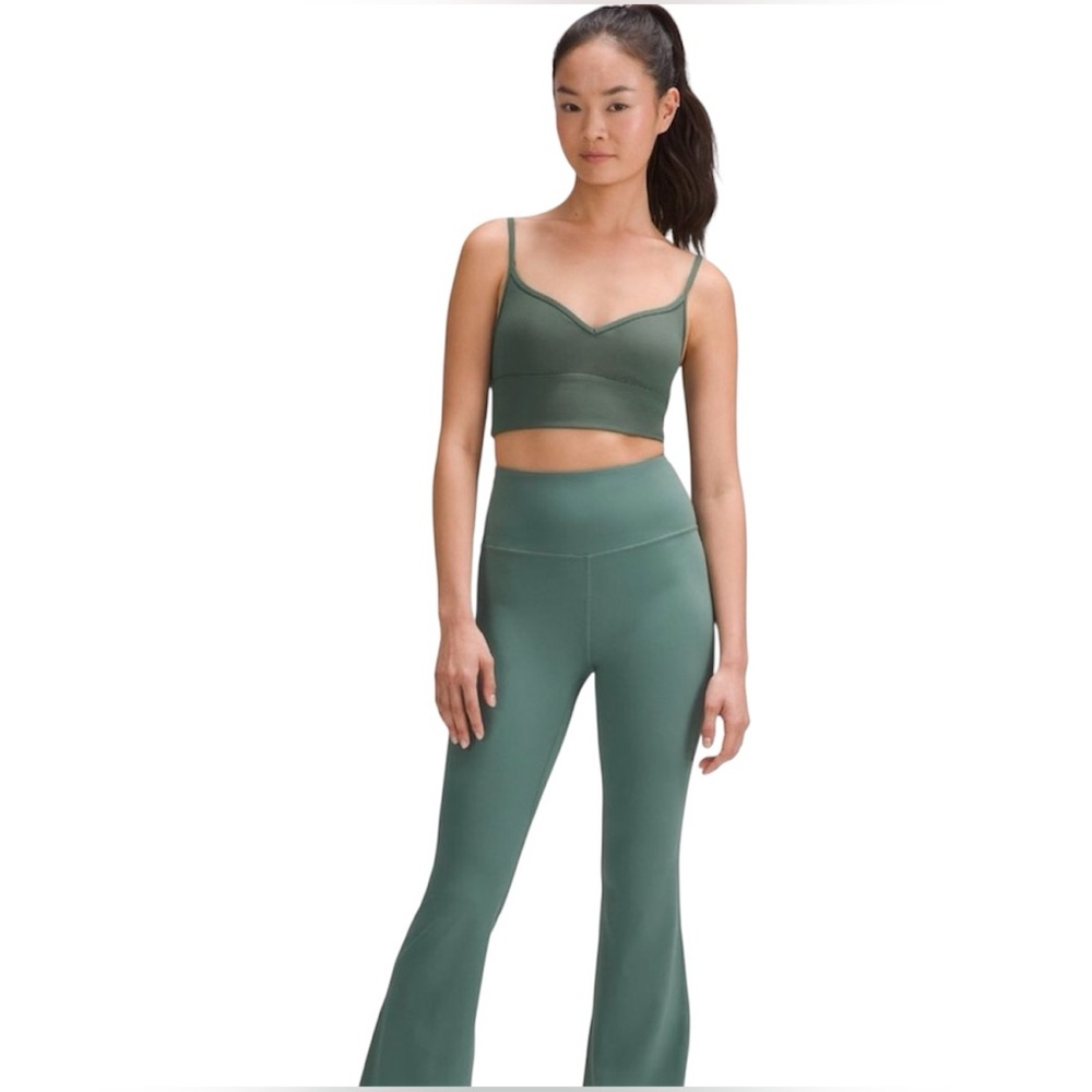Lululemon Like a Cloud Bra Olive Green Low Support Yoga Pilates Size 4